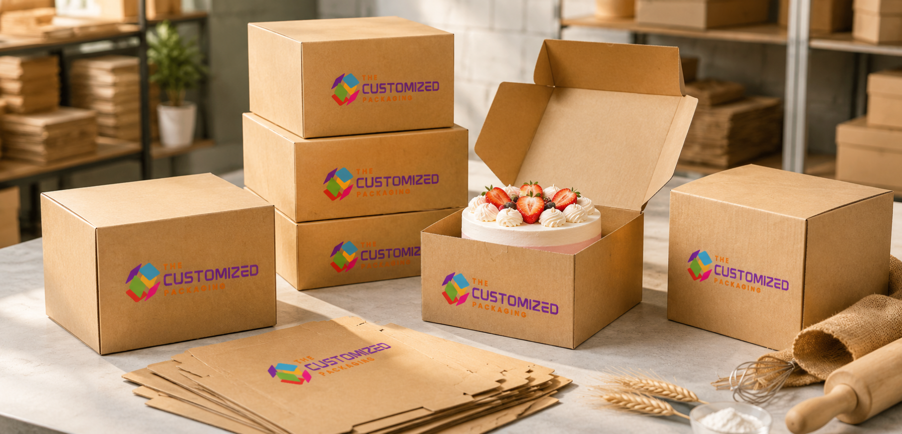 How Four-Corner Construction Supports Kraft Cake Packaging